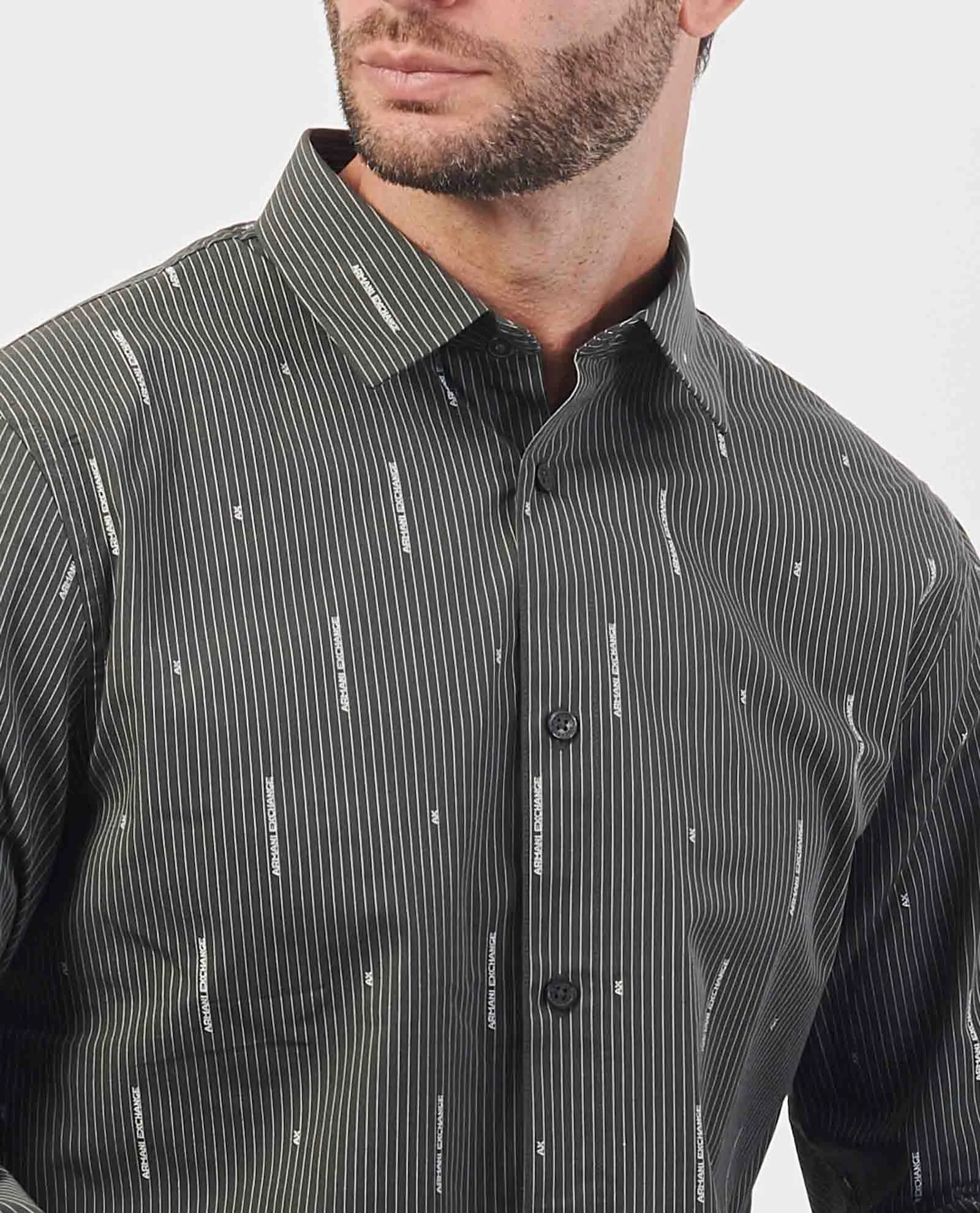 ARMANI EXCHANGE      Camicia casual Armani Exchange in popeline di cotone