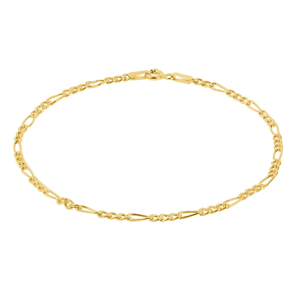 Bracciale Catena L'homme Or Oro Giallo 375/1000 Maglia Alternata 1/3 20 cm 1412928