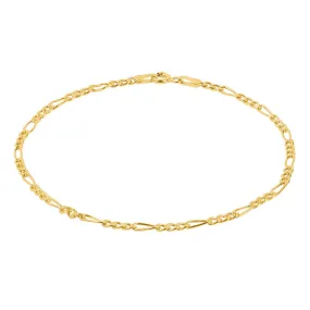 Bracciale Catena L'homme Or Oro Giallo 375/1000 Maglia Alternata 1/3 20 cm 1412928