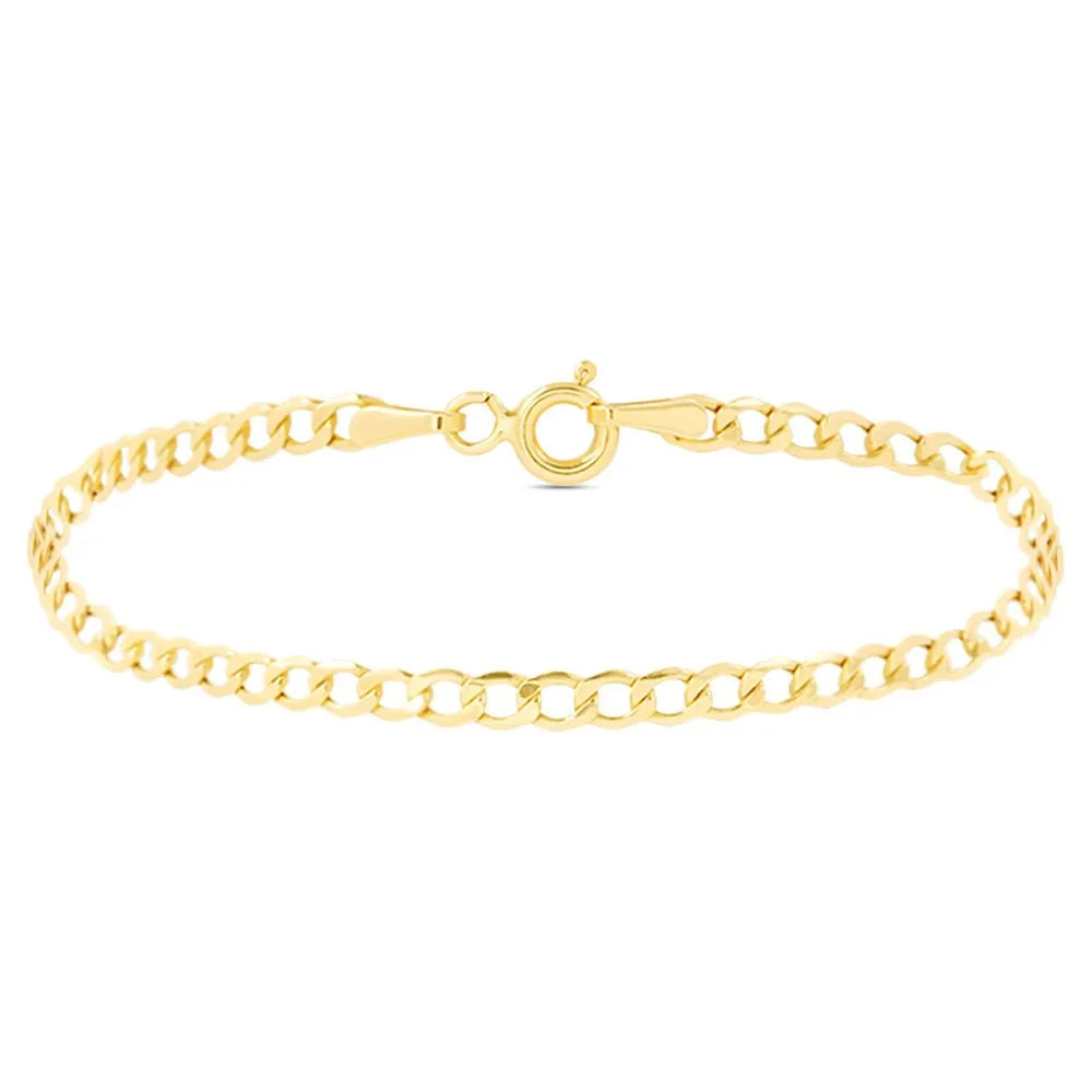 Bracciale Catena Mon Petit Oro Giallo 375/1000 Maglia Groumette 14+2 cm 1428365