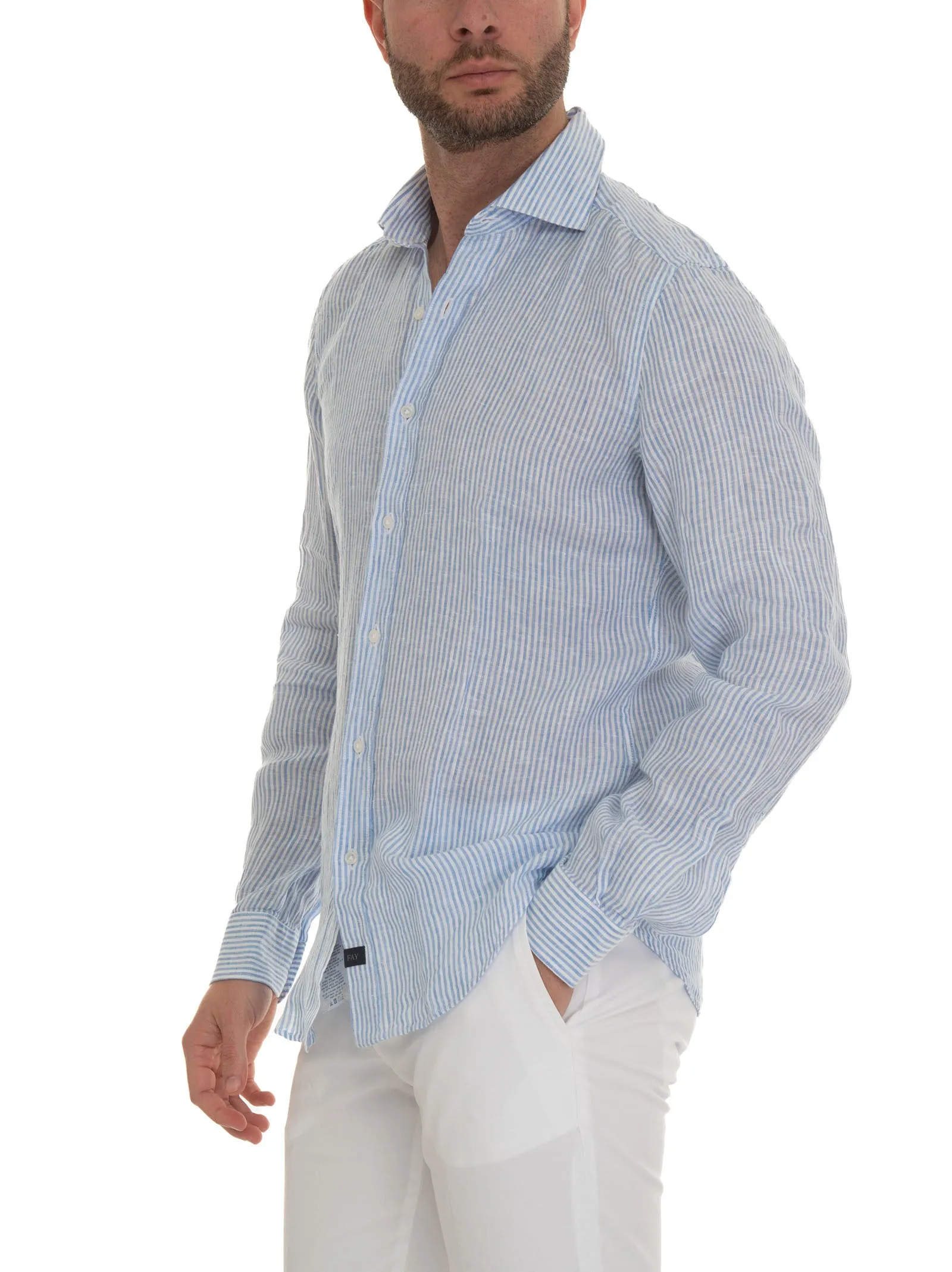 Camicia casual Azzurro Fay Uomo