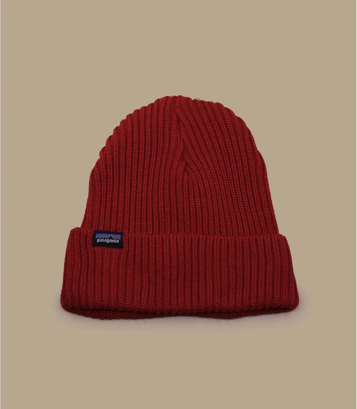 Cappello a cuffia rosso patagoniaFisherman's Rolled Beanie touring red     