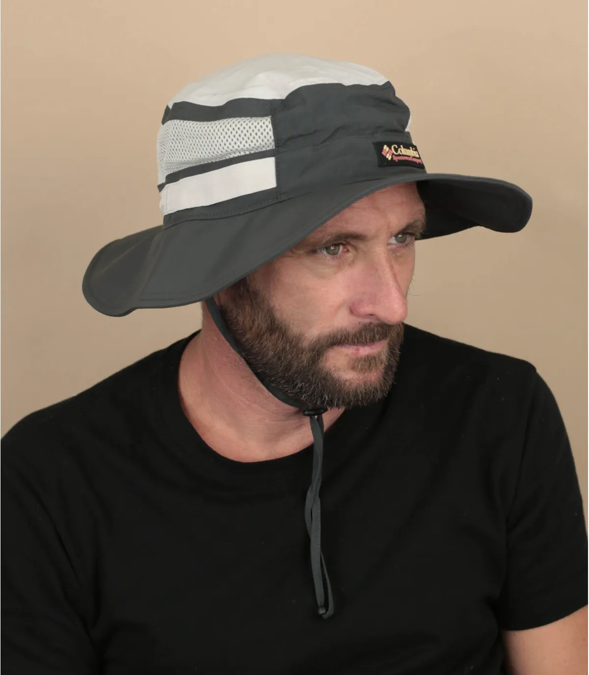 Cappello da pescatore con cordino grigioRetro Booney shark dark stone     