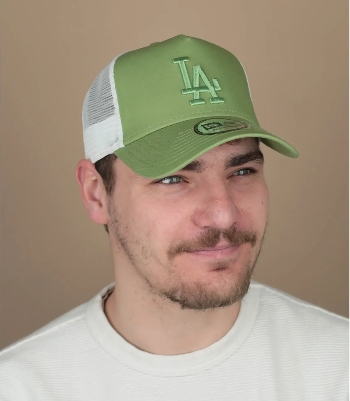 Cappello trucker verde LACappellini Trucker League Ess LA green     