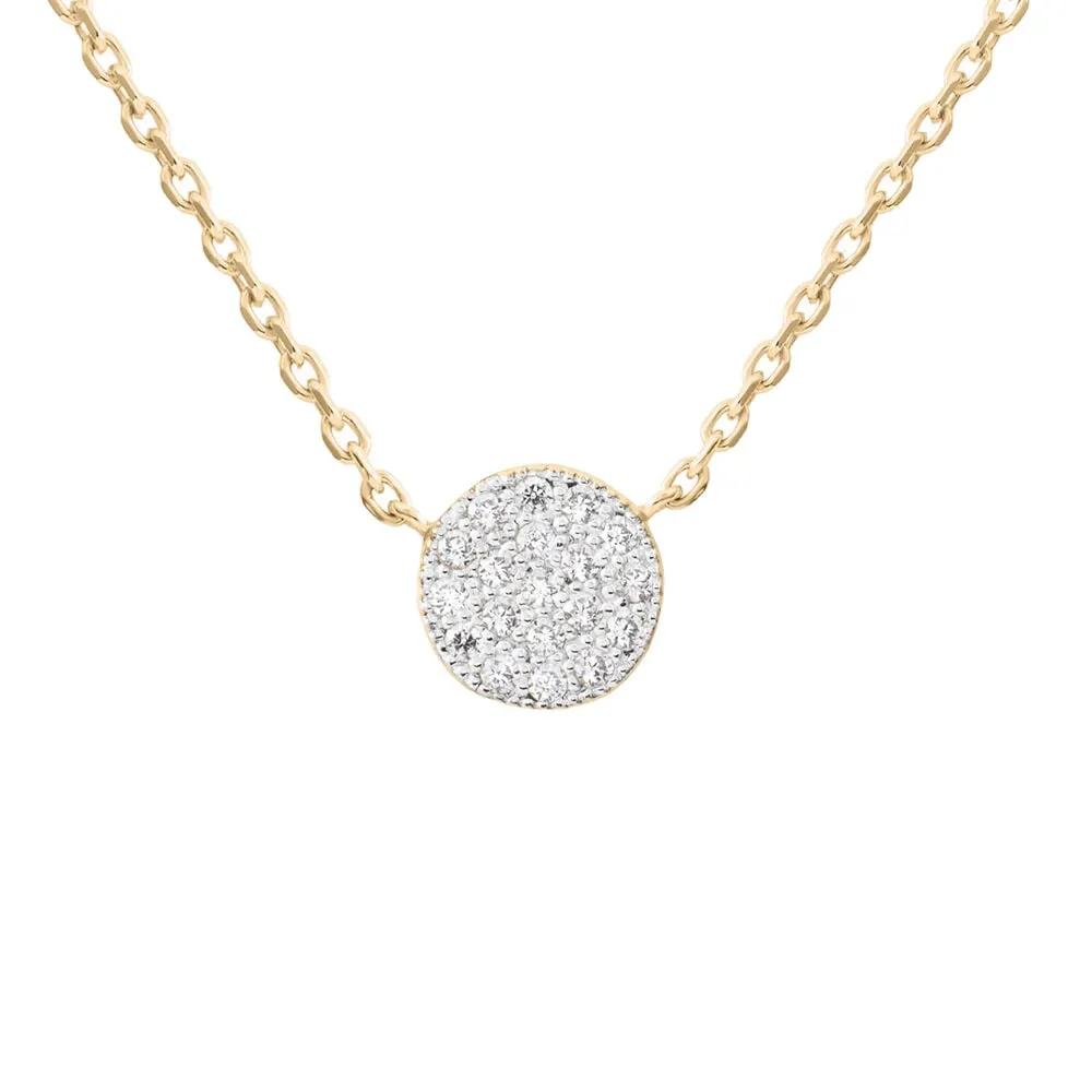 Collana Cerchio Golden Dream Placcato Oro Giallo Maglia Forzatina Cubic Zirconia Bianco 45 cm 1667064