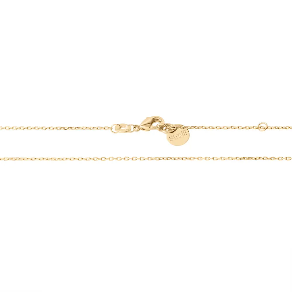 Collana Sole Golden Dream Placcato Oro Giallo Maglia Forzatina 40+2+3 cm 1667059