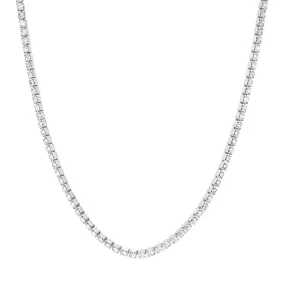 Collana Tennis Romantic Shine Metallo Maglia Tennis Cristallo Bianco 39 + 5 cm 1650993