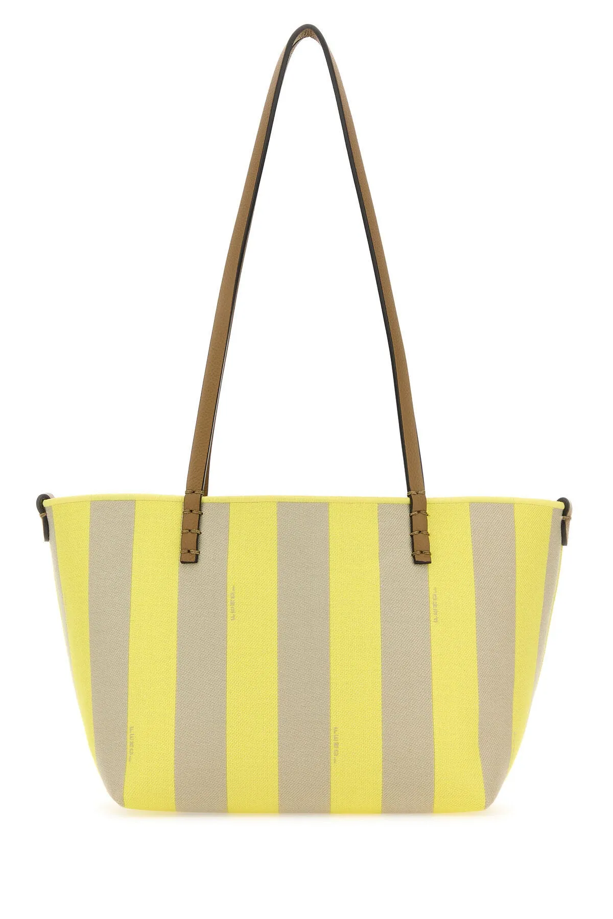 Embroidered fabric small Roll reversible shopping bag    