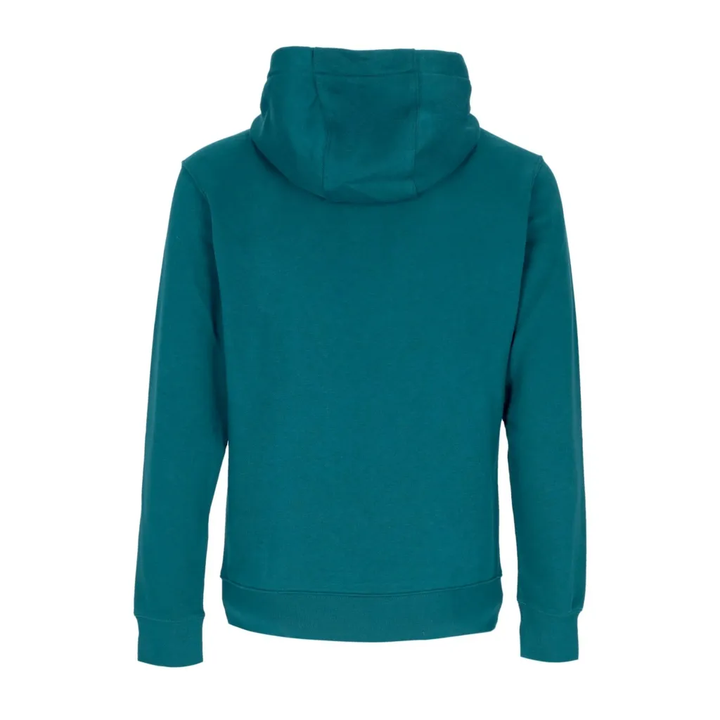 felpa cappuccio uomo club hoodie pullover basketball GEODE TEAL/GEODE TEAL/WHITE