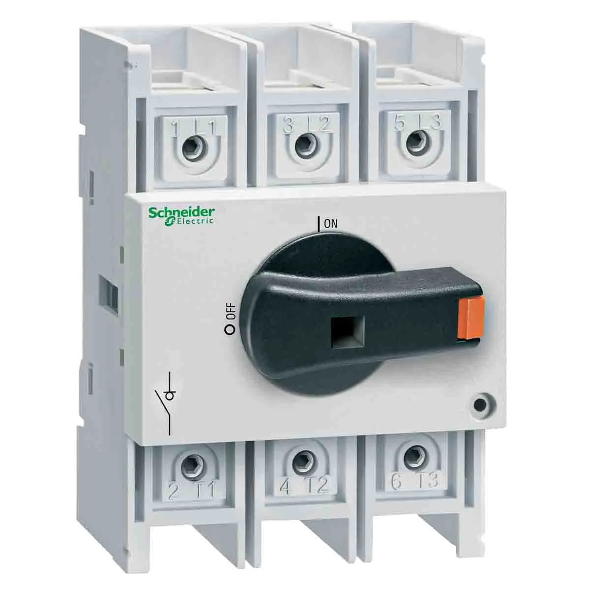 Interruttore di isolamento Schneider Electric VLS3P080R2 serie VLS3P, 3P, 3 NA, 80A, per guida DIN TeSys VARIO LS, IP20