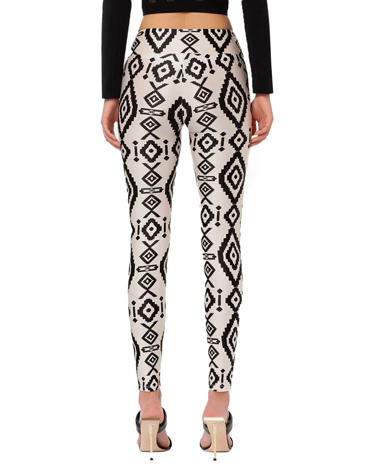 Leggings lycra nero burro