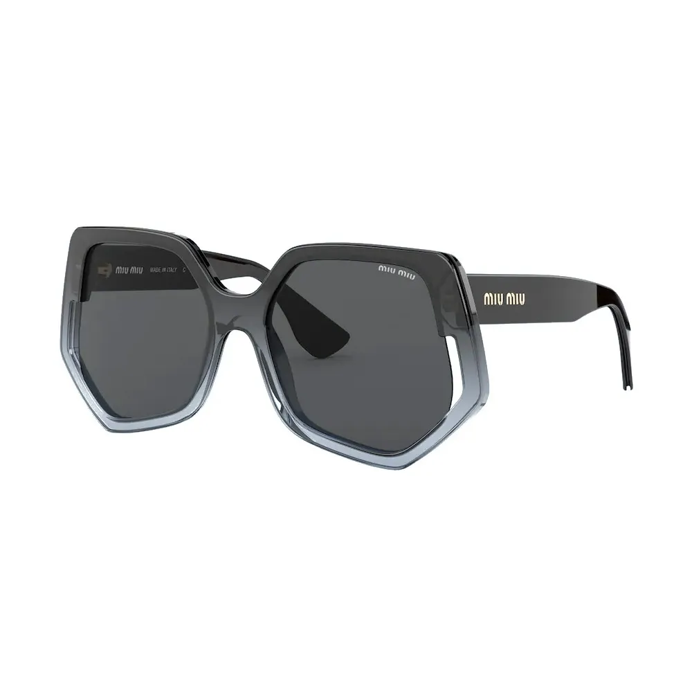 Miu Miu - Occhiali Miu Miu La Mondaine - Forma Irregolare - Nero Sfumato - Occhiali da Sole - Miu Miu Eyewear