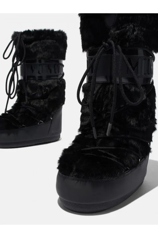 MOON BOOT ICON FAUX FUR 14089000 BLK