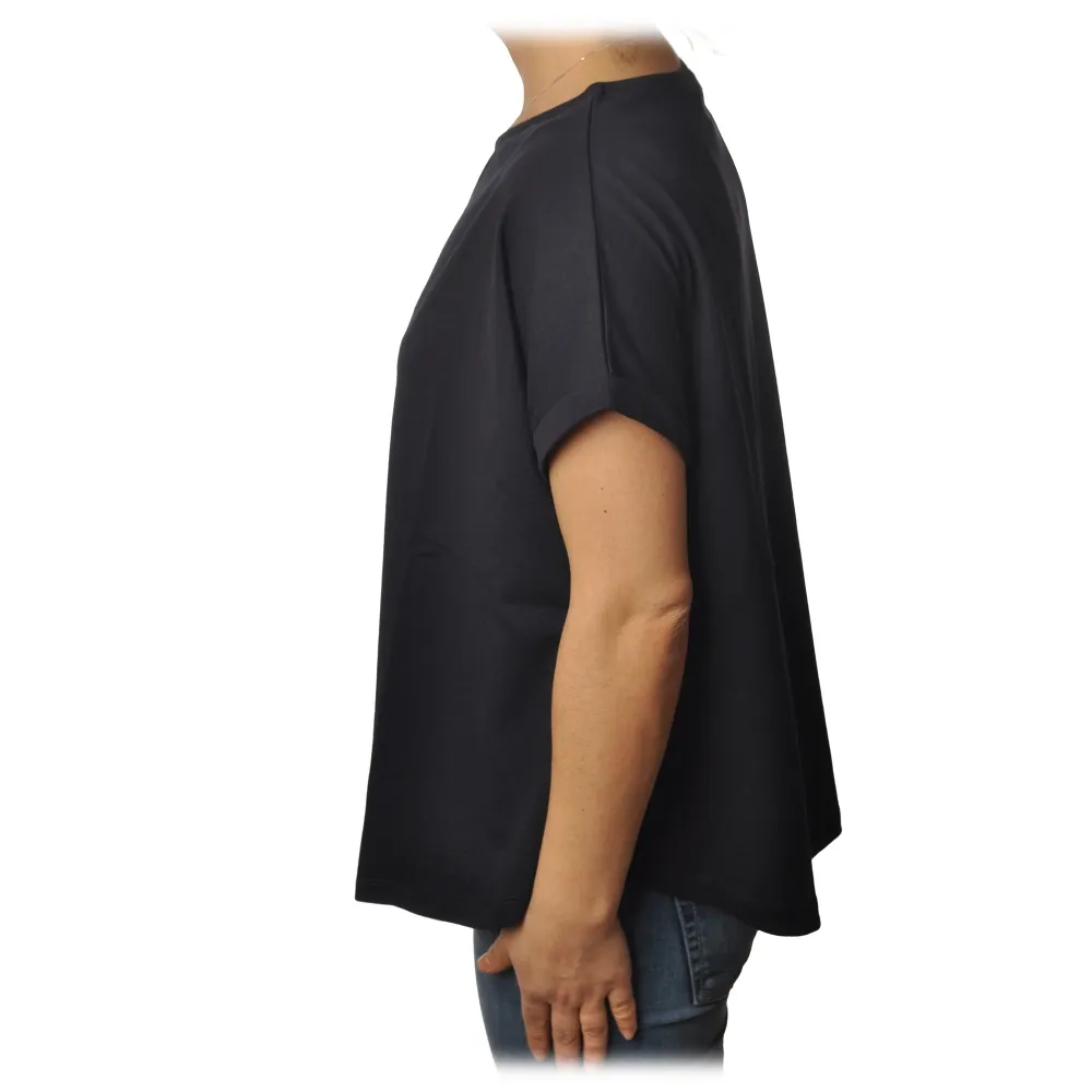 Ottod'Ame - T-Shirt Manica Corta in Cotone - Blu - T-Shirt - Luxury Exclusive Collection