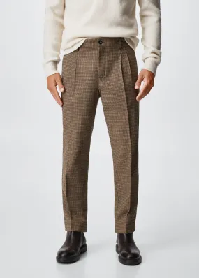 Pantaloni regular fit cotone strutturati