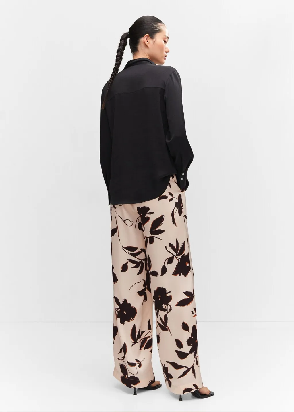Pantaloni wideleg stampa