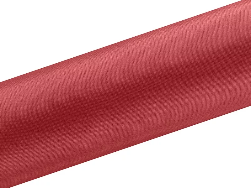 Runner da tavolo in raso rosso 16cm x 9m