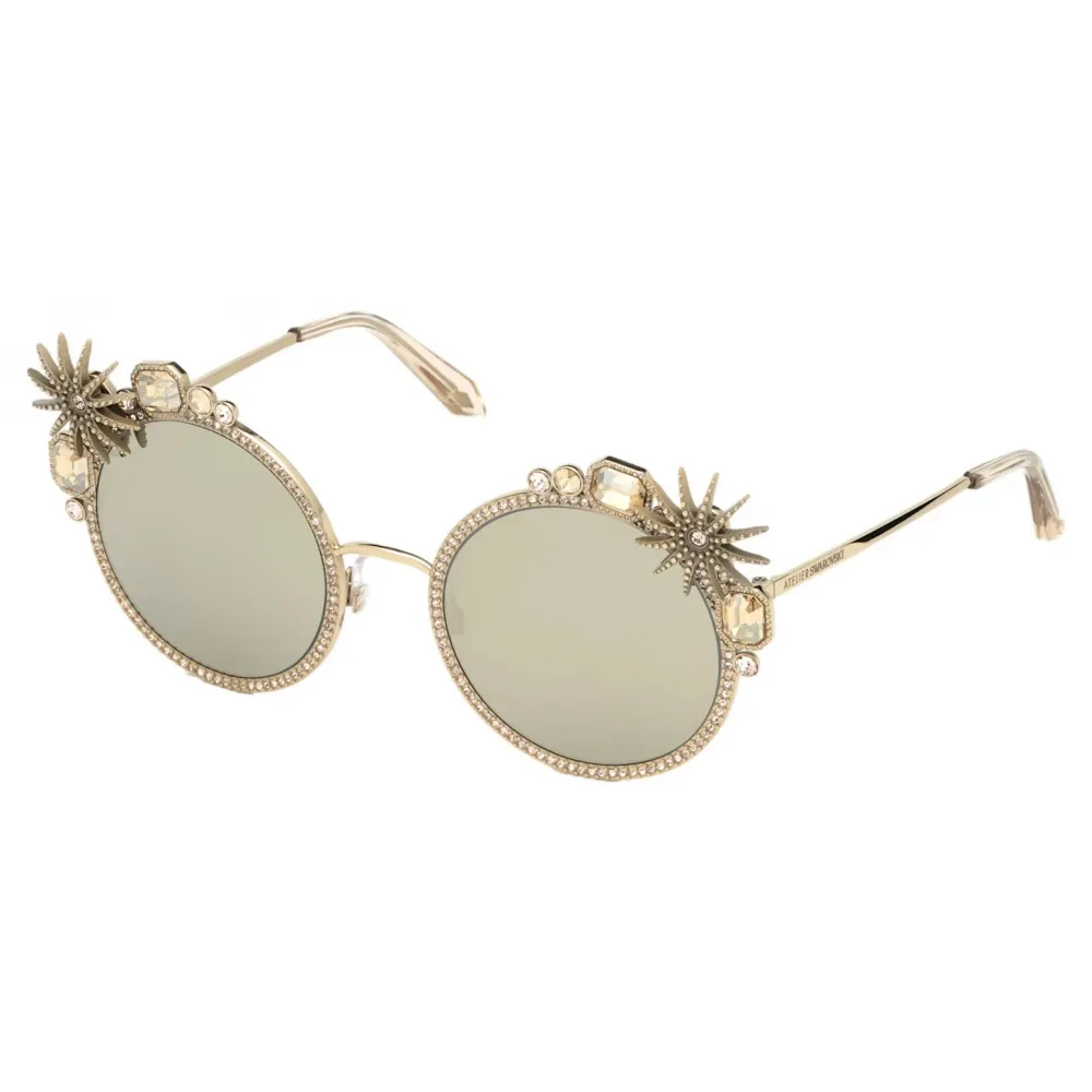Swarovski - Occhiali da Sole Calypso - SK240-P 32C - Oro - Occhiali da Sole - Swarovski Eyewear
