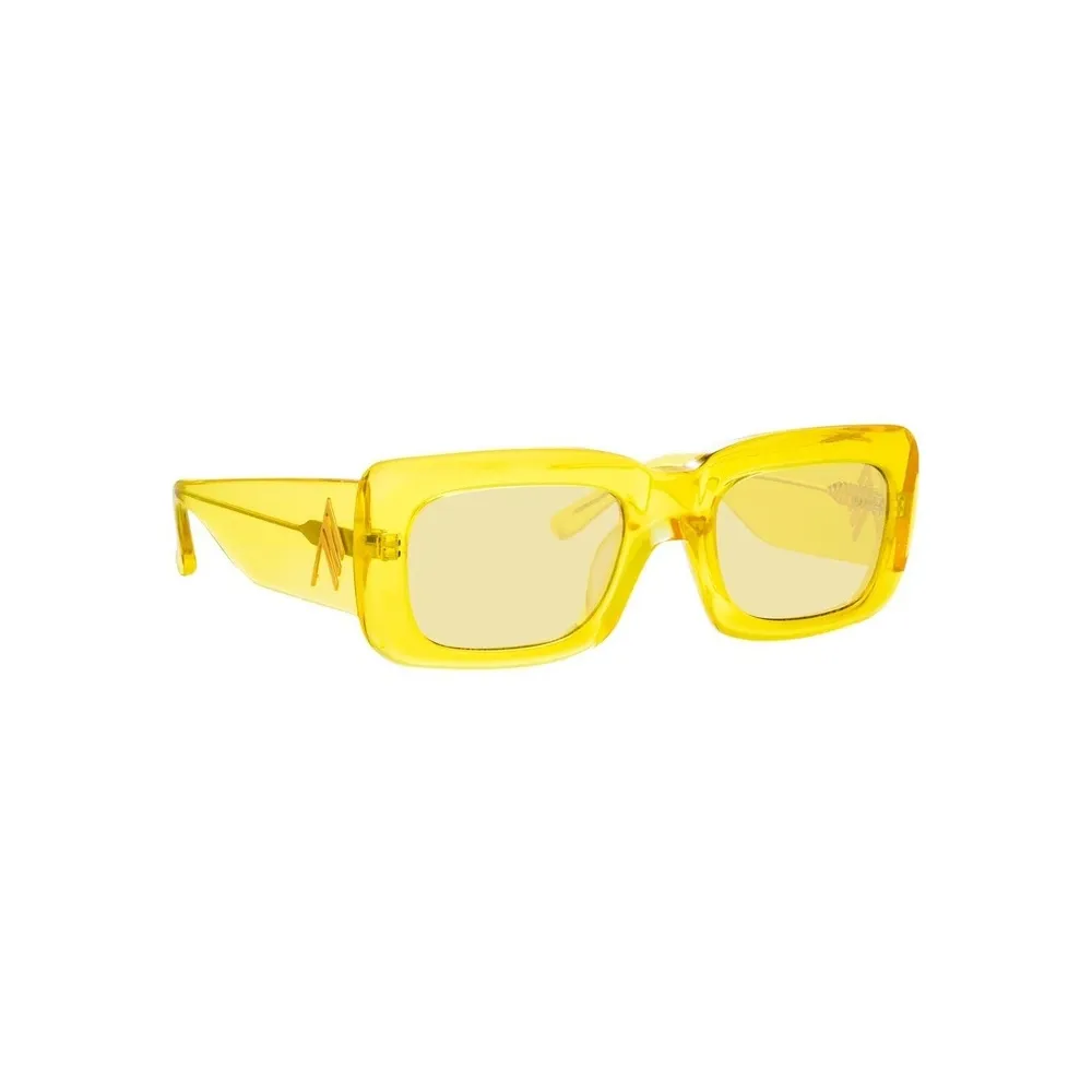 The Attico - The Attico Marfa Occhiali da Sole Rettangolari in Giallo - ATTICO3C6SUN - The Attico Eyewear by Linda Farrow