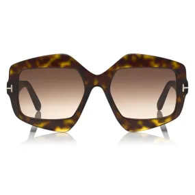 Tom Ford - Tate 02 Sunglasses - Occhiali da Sole Geometrici - Havana Scuro - FT0789 - Tom Ford Eyewear