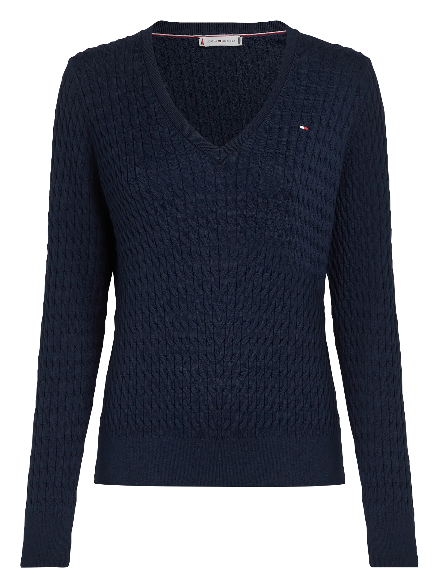  TOMMY HILFIGER   Maglione dritto in cotone bio | Blu
